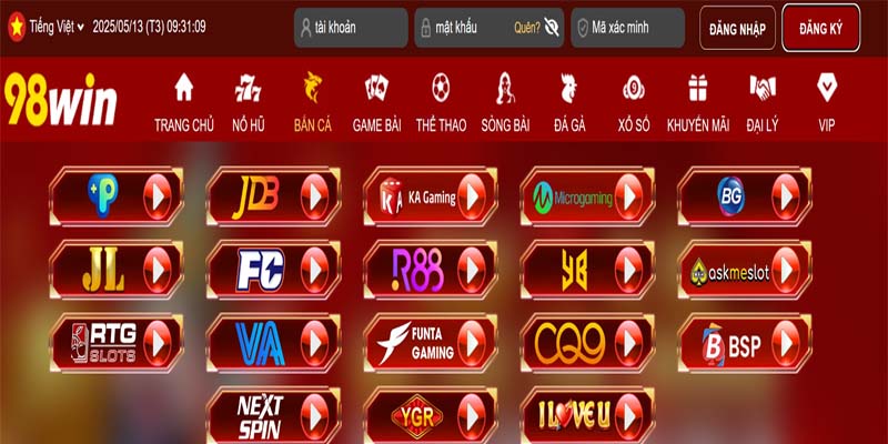 Tiến hành đăng nhập tài khoản